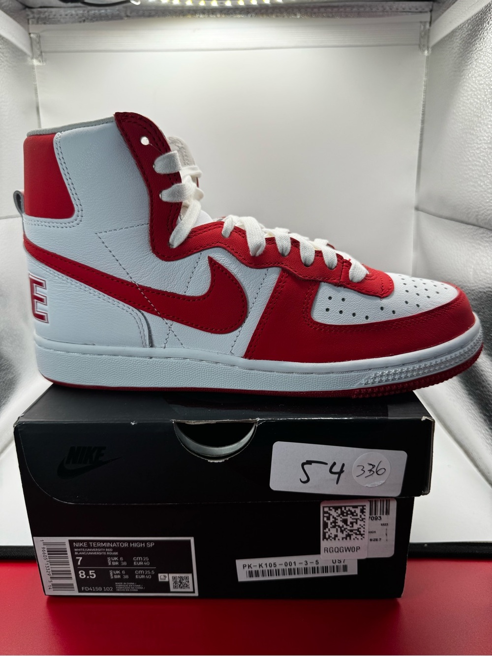 Nike Terminator High SP "University Red" Men's Size 7 / Women's 8.5 (FD4159-102)